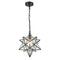 Cetona Contemporary Moravian Star Clear Glass Pendant Lights, 14” Diameter