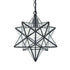 Cetona Contemporary Moravian Star Clear Glass Pendant Lights, 14” Diameter
