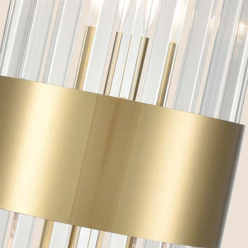 Crystal Wall Sconces Set of 2 Brass Gold Wall Light Fixture