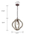 Umbria Distressed Weathered Wooden Globe Pendant Lighting