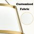 Drum Ceiling Light Semi Flush Mount Gold Finish Dimmable LED Light