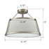 Drum Chandelier Ceiling Light Fixture Brushed Nickle Dimmable LED Light