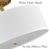 Drum Shade Semi Flush Mount Ceiling Light Brass LED Ceiling Light Fixture