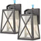 Dusk to Dawn Outdoor Lights Wall Mount Porch Lights Set of 2