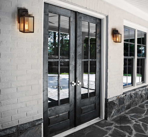 Dusk to Dawn Outdoor Lights Wall Mount Sconce Set of 2