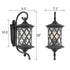 Black Outdoor Wall Lights Exterior Light Fixture Water Glass Shade