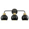 Farmhouse Black Wall Sconce Bathroom Globe Vanity Wall Lighting Industrial 3-Light Fixture Over Mirror for Bathroom Living Room Bedroom