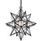 16 Inch Modern Star Pendant Light Boho Black Hanging Pendant Light