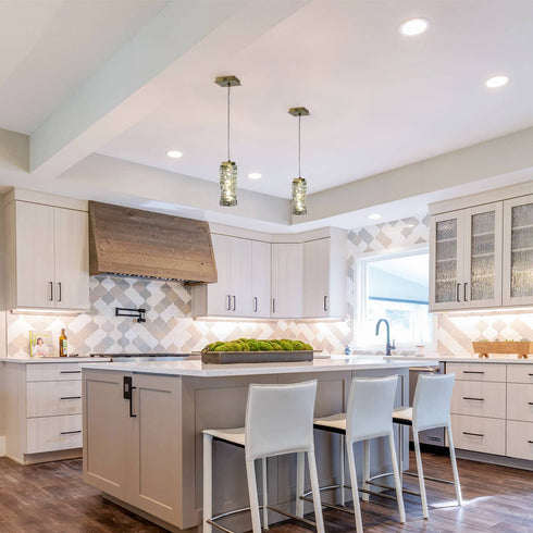 Modern Mini Crystal Pendant Light Gold LED 8-Watt, 4000K