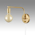 Edison Antique Brass Plug In Wall Sconces Set Of Two