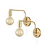 Edison Antique Brass Plug In Wall Sconces Set Of Two