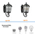 Exterior Porch Wall Light Fixture Black Wall Lantern Outdoor