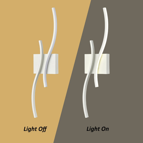 Modern LED Sconce Wall Lighting Indoor 24" Minimalist Industrial White Wall Sconce