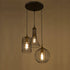 Farmhouse 3-Light Chandelier Hanging Caged Cluster Pendant