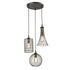 Farmhouse 3-Light Chandelier Hanging Caged Cluster Pendant
