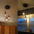 Farmhouse 3-Light Chandelier Hanging Caged Cluster Pendant