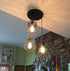 Farmhouse 3-Light Chandelier Hanging Caged Cluster Pendant