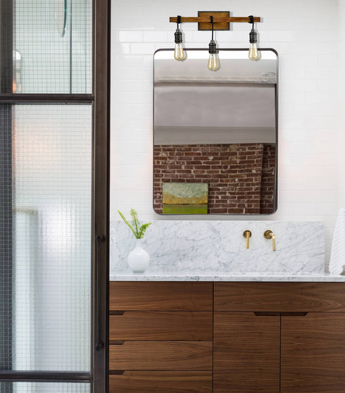 Farmhouse Bathroom Vanity Light Over Mirror 3-Light