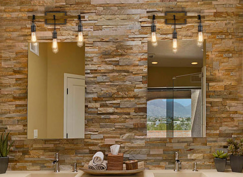 Farmhouse Bathroom Vanity Light Over Mirror 3-Light