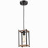Farmhouse Black Metal Wire Cage Hanging Pendant Light Fixtures for Kitchen
