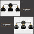 Farmhouse Black Wall Sconce Bathroom Globe Vanity Wall Lighting Industrial 3-Light Fixture Over Mirror for Bathroom Living Room Bedroom