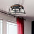 Farmhouse Caged Ceiling Fans with Lights Remote Control