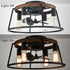 Farmhouse Caged Ceiling Fans with Lights Remote Control