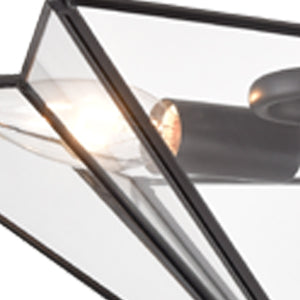 Farmhouse Ceiling Light Black Flush Mount Light Fixtures Glass Ceiling