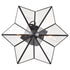 Farmhouse Ceiling Light Black Flush Mount Light Fixtures Glass Ceiling