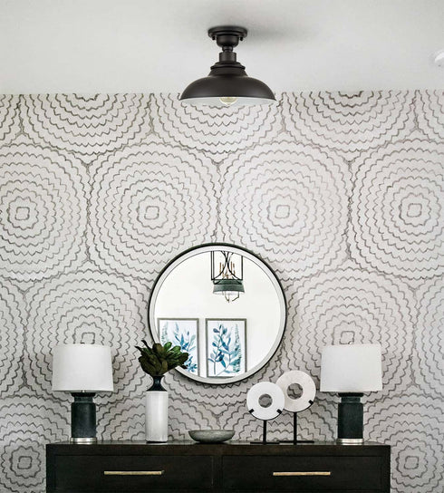 Piaggio Farmhouse Ceiling Light Semi Flush Ceiling Lighting 1-Light