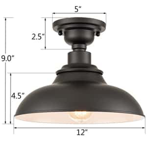 Piaggio Farmhouse Ceiling Light Semi Flush Ceiling Lighting 1-Light