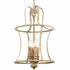 Farmhouse Chandelier 4-Light Distressed Off-White Dining Room Lighting