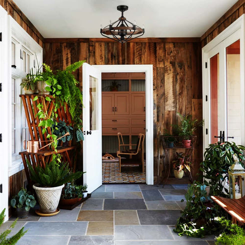 Farmhouse Chandelier Ceiling Fans with Lights and Remote 24 Inches