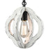 Farmhouse Distressed White Wood Pendant Light Fixture