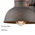 2-Pack Farmhouse Indoor/Outdoor Wall Sconce Metal Barn Light