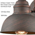 2-Pack Farmhouse Indoor/Outdoor Wall Sconce Metal Barn Light