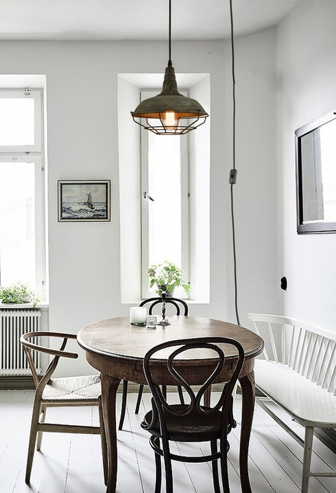 Chieri Farmhouse Plug in Pendant Light Hanging Lighting Fixture