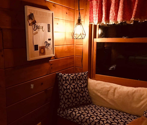 Farmhouse Plug-in Pendant Light Polygon Cage Shade