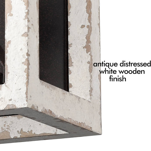 Farmhouse Rustic Wall Sconce 1-Light Mail Box Wooden Wall Lamp