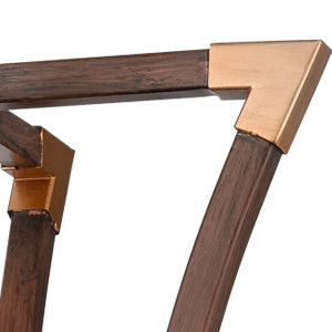 Farmhouse Semi Flush Ceiling Light Rustic Wood Grain Finish