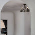Ustica Acireale Farmhouse Semi Flush Mount Ceiling Light Bronze 5-Light Ceiling Chandelier