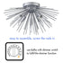 Farmhouse Sputnik Ceiling Light Flush Mount 5-Light