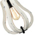 Siena Farmhouse Vintage Wood Pendant Light Distressed White Swag Pendant