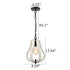 Siena Farmhouse Vintage Wood Pendant Light Distressed White Swag Pendant