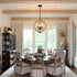 Farmhouse White Wood Chandeliers Orb Dining Room Chandelier