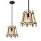 Farmhouse Wood Pendant Lighting for Kitchen Island