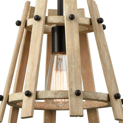 Farmhouse Wood Pendant Lighting for Kitchen Island