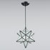 Radda Frosted Glass Moravian Star Pendant Light Chandelier, 12”