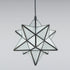 Radda Frosted Glass Moravian Star Pendant Light Chandelier, 12”