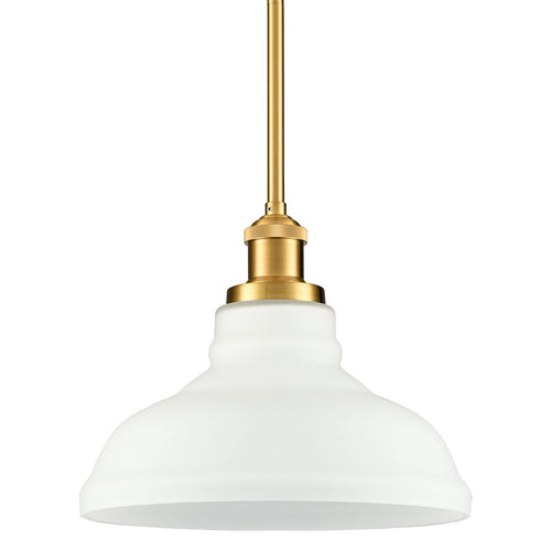 Modern Gold Pendant Light Fixture Kitchen Island with Dome Opal Glass